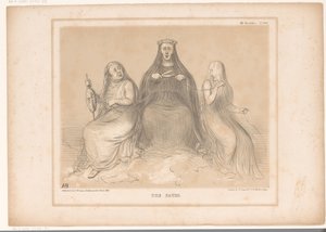 Spotprent over "Irish Railway Bill" The Fates (tittel på objekt) HB Sketches (serietittel på objekt) av John Doyle
