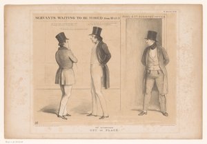 Foran Robert Peel sitt kontor Ikke helt malplassert (tittel på objekt) HB Sketches (serietittel på objekt) av John Doyle