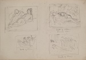 Adonis død (blyant) av John Duncan