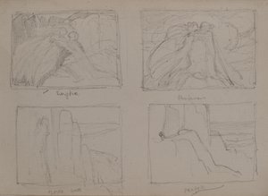 Eurydice, Rendezvous, lukket dør, bønn (blyant) av John Duncan