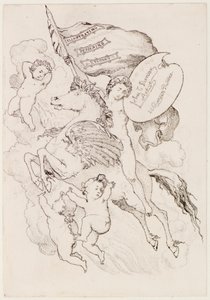 Flyvende hest (etsing) av John Duncan