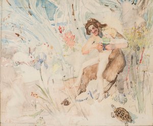 Pan, ca. 1895 (akvarell) av John Duncan