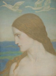 Venus som aldri ble ferdig, 1910-20 (tempera på lerret) av John Duncan