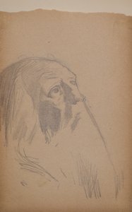 Uten tittel [gammel mann] (blyant) av John Duncan