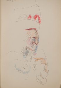 Uten tittel [Profilansikter] (blyant) av John Duncan