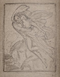 Uten tittel [To engler] (blyant) av John Duncan