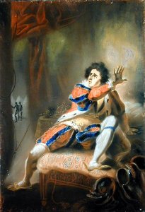 John Philip Kemble (1757-1823) - Shakespeares Richard III (pastell på vellum)