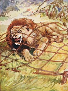 The Lion and the Mouse fra "Aesop