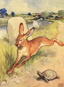 The Tortoise and the Hare fra puben "Aesop