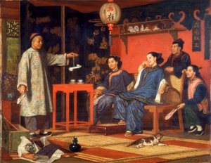 Kinesiske damer ser på europeiske kuriositeter, 1868