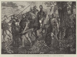 Menn fra Kent marsjerer foran Army of Harold av John Evan Hodgson
