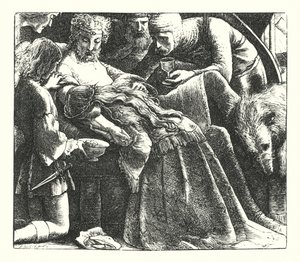 A Dream of Fair Women (gravering) av John Everett (after) Millais