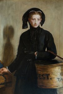 En enkemidd, 1870. av John Everett Millais