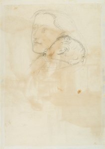 Akseptert, 1853 (penn og brunt blekk på vevd papir) av John Everett Millais