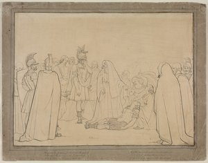 Aeneas viste kroppen til Pallas fra Virgils Aeneid, 1843. av John Everett Millais