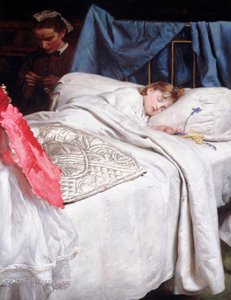 Søvn. Rundt 1865 (olje på lerret) av John Everett Millais