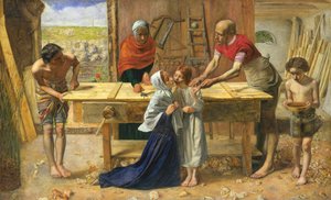 Kristus i sine foreldres hus av John Everett Millais