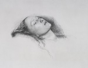 Elizabeth Siddal: Studie for "Ophelia", 1852 av John Everett Millais