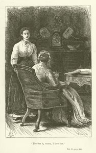 Illustrasjon for Phineas Finn av Anthony Trollope av John Everett Millais