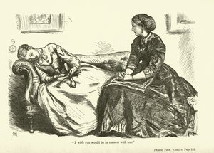 Illustrasjon for Phineas Finn av Anthony Trollope av John Everett Millais