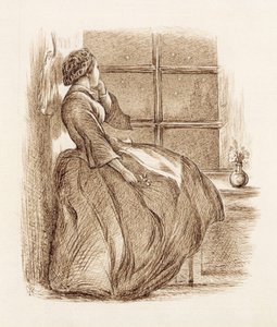 Lost Love, ca. 1859 (penn og blekk) av John Everett Millais