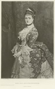 Fru H L Bischoffsheim (gravyr) av John Everett Millais