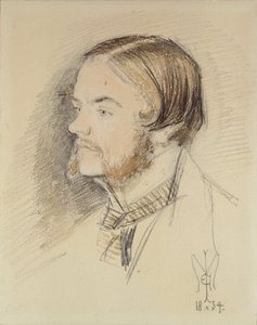 Portrett av William Holman Hunt, 1854 av John Everett Millais