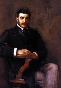 Sir Arthur Seymour Sullivan (1842 - 1900). Maleri av J. E. Millais. National Portrait Gallery, London. av John Everett Millais