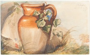 Studie av en keramikkmugge [forside] av John Everett Millais