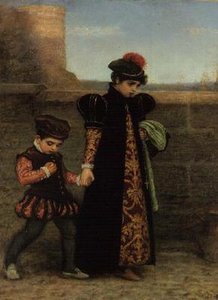 The Girlhood of St. Teresa (olje på lerret) av John Everett Millais