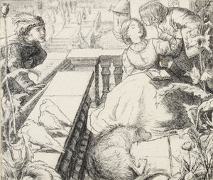 The Sleeping Palace, sent på 1800-tallet av John Everett Millais