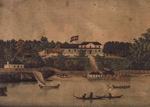 First Government House, Sydney, ca. 1807 (akvarell) av John Eyre