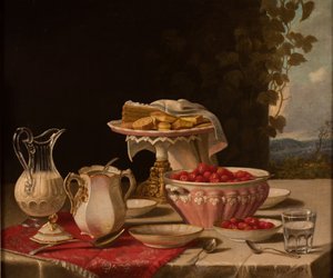 Jordbær og fløte, 1879