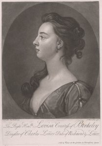 Den rette ærede Louisa-grevinnen av Berkeley, datter av Charles Lenox hertug av Richmond og Lenox