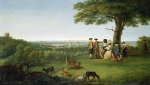 One Tree Hill, Greenwich, med London i det fjerne, 1779
