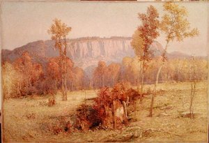 East Rock, New Haven, ca. 1901 (olje på lerret)