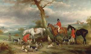 Thomas Wilkinson, MFH, med Hurworth Foxhounds
