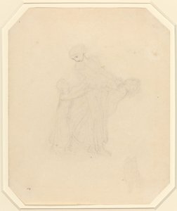 Voksen og to barn av John Flaxman