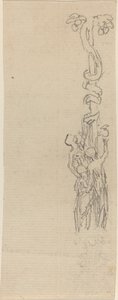 Design for en kandelaber som representerer de tre nådene som samler eplene til Hesper av John Flaxman
