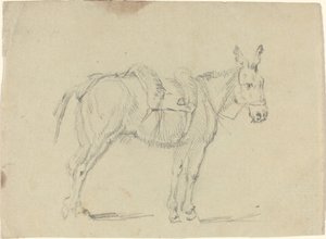 Esel som strekker et bakbein av John Flaxman