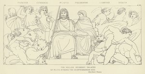 Furies, Cerberus, Pluto, Proserpine, Harpies, Death av John Flaxman