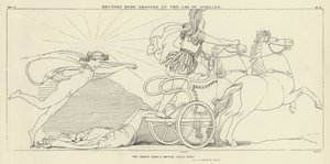 Hectors kropp slepte etter bilen til Achilles av John Flaxman