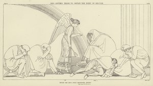 Iris råder Priam til å skaffe liket av Hector av John Flaxman