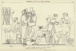 Phemius synger for frierne av John Flaxman