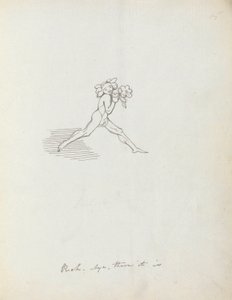 Puck. Ja der er det, 1783 (penn, blekk og vask på papir) av John Flaxman