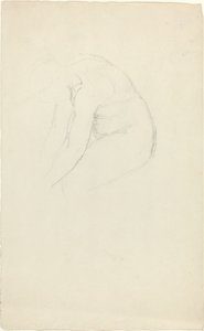 Sittende figur som bøyer seg forover av John Flaxman