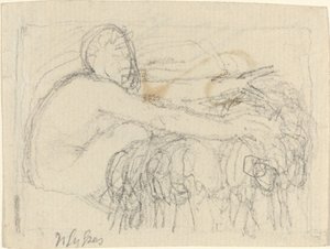 Sittende figur med utstrakte armer av John Flaxman
