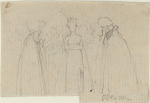 Studieark [rekto og verso] av John Flaxman