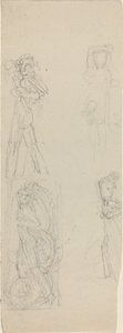 Studieark [rekto og verso] av John Flaxman