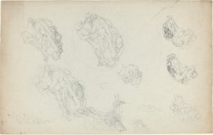 Studieark [rekto og verso] av John Flaxman